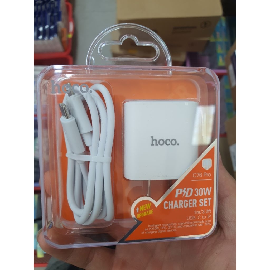 Bộ sạc siêu nhanh HOCO  PD30W C76 Pro chính hãng cho iphone
