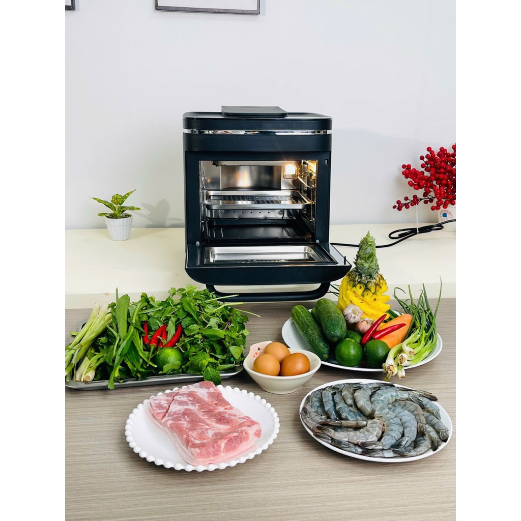 Nồi chiên hơi nước Kalite Steam X dung tích 15L  hấp - chiên - nướng 3 trong 1, bảo hành 24 tháng