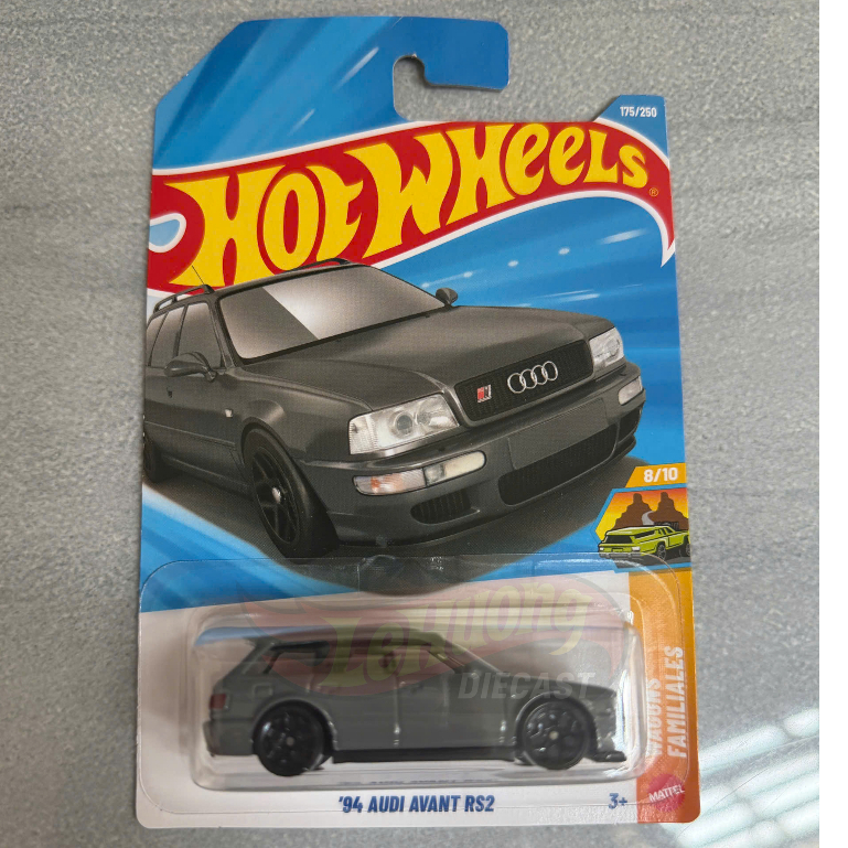 LeHuong Diecast - Xe mô hình Hot Wheels '94 Audi Avant RS2 Xám Case H/J 2026