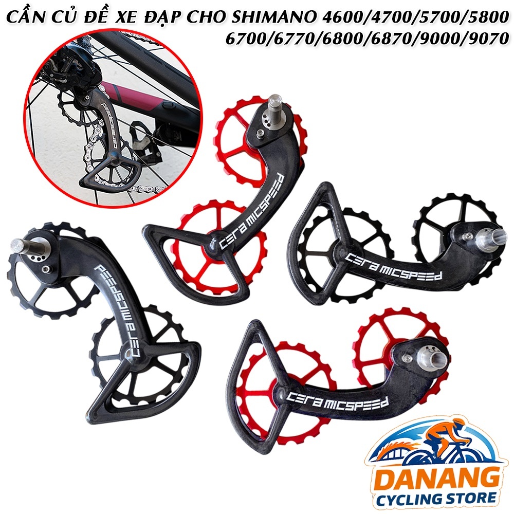 Cần Gạt Đề Carbon Xe Đạp CERAMIC Tương Thích Shimano 4600 4700 5700 5800 6700 6800 6870 9000 9070