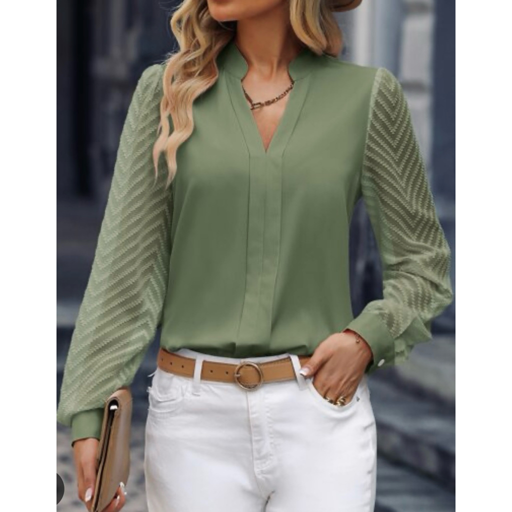 Áo sơ mi nữ dài tay của Úc- 2 Hand (Size L);Australian Women's Long Sleeve Shirt - 2 Hand (Size L)