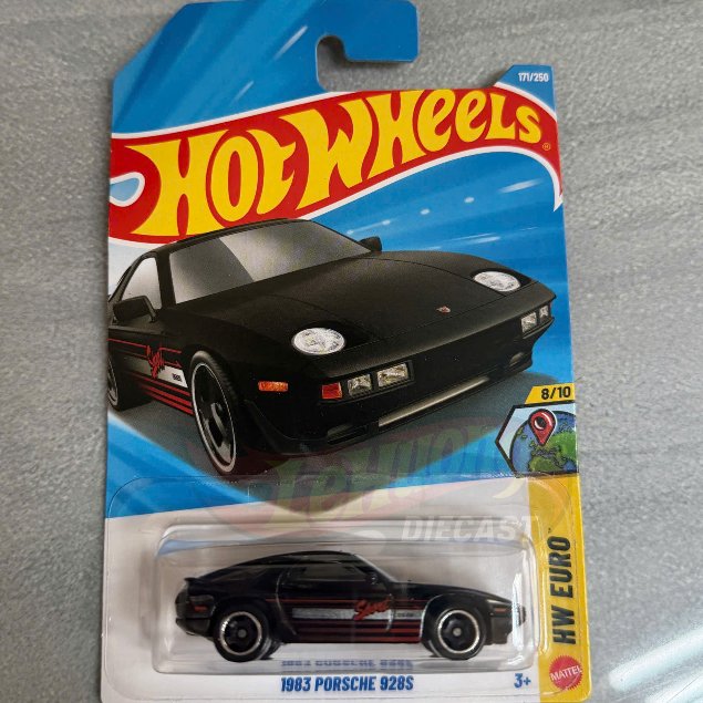 LeHuong Diecast - Xe mô hình Hot Wheels "HW Euro" series 1983 Porsche 928S Black Case H/J 2026