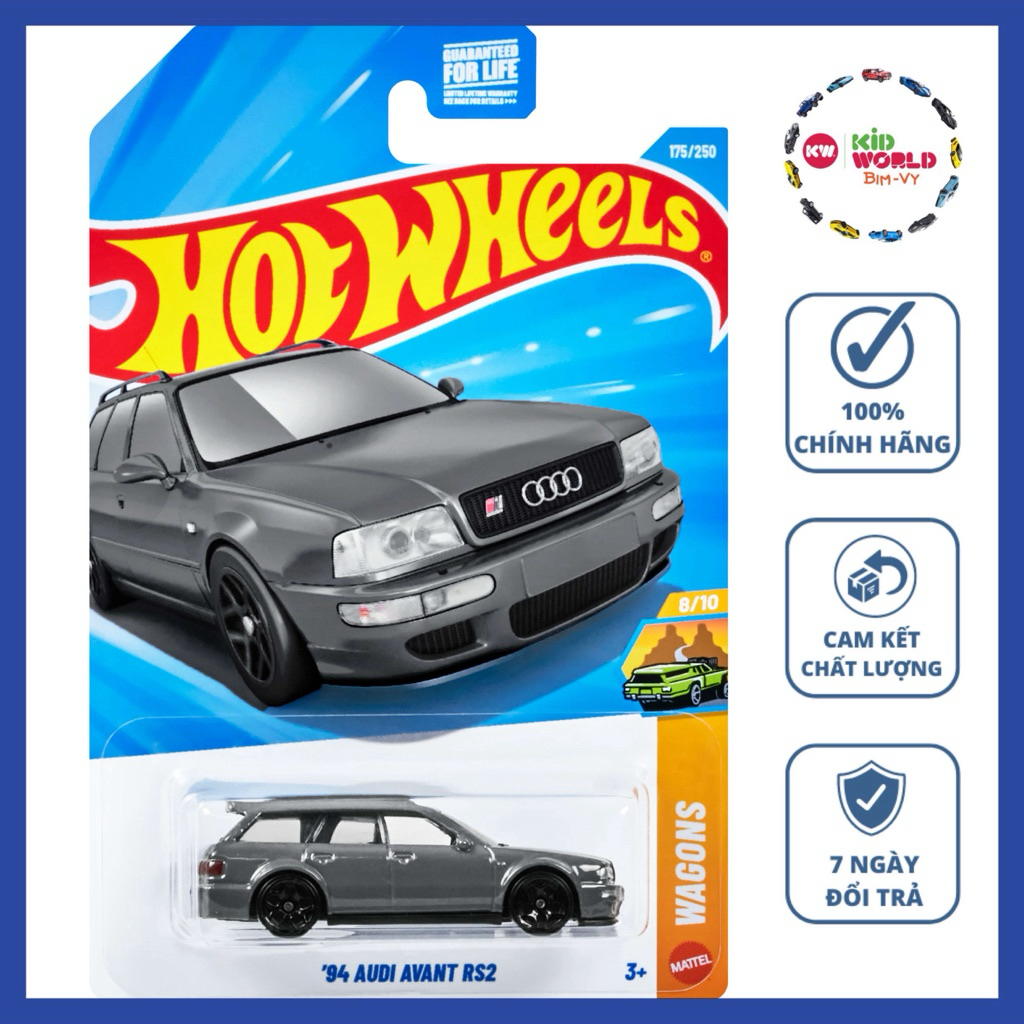 Xe mô hình Hot Wheels basic '94 Audi Avant RS2 JJK18.