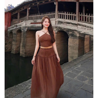 SET ÁO CỔ YẾM + CHÂN VÁY