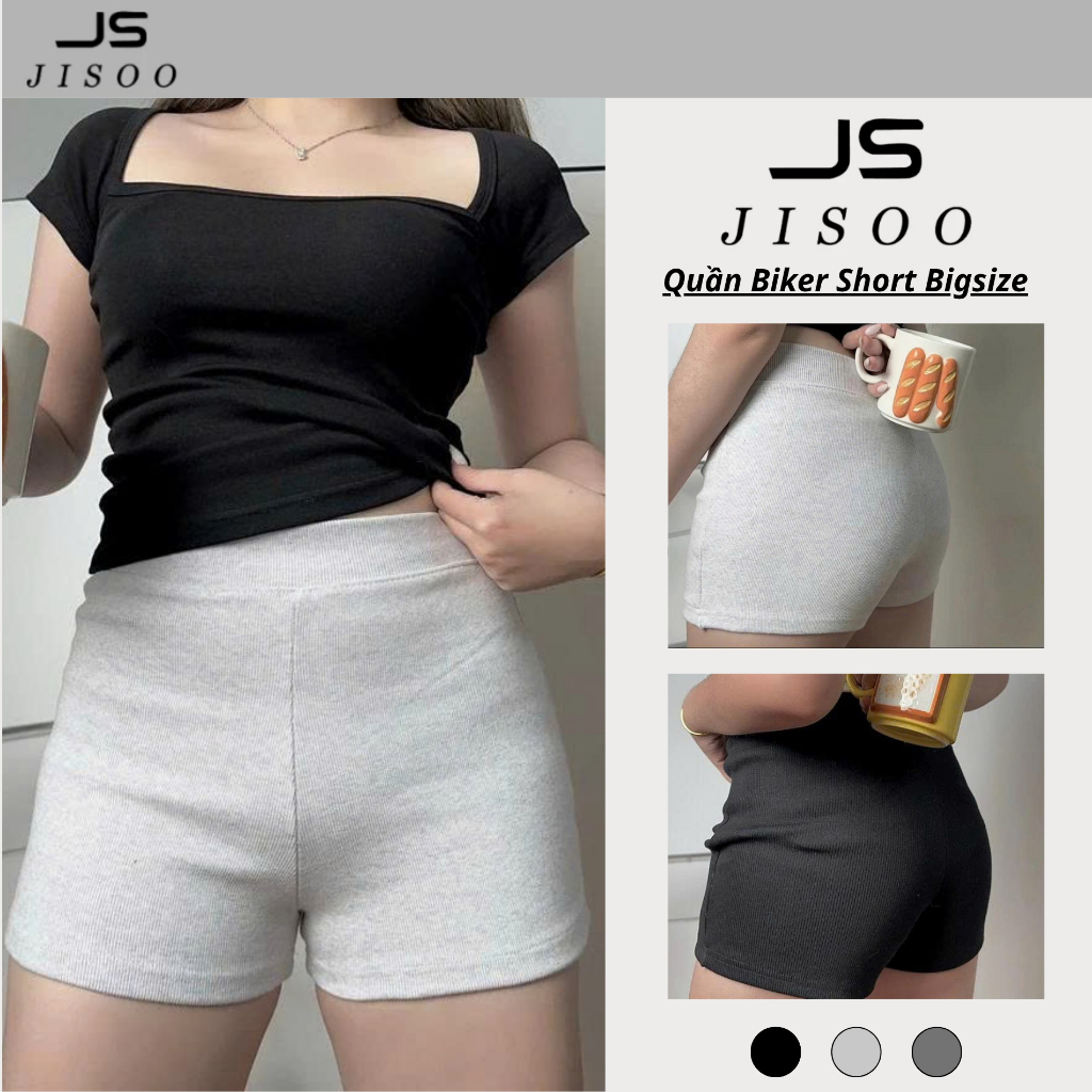 Quần Biker Short Bigsize Quần Short Nữ Lưng Cao Ôm Dáng Nâng Mông Chất Vải Co Giãn Mặc Thoải Mái QD4