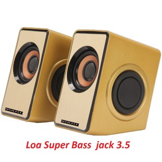 Loa máy tính Tai Nghe Trùm đầu, Loa Well Sound 2.0 nghe hay có cộng hưởng bass