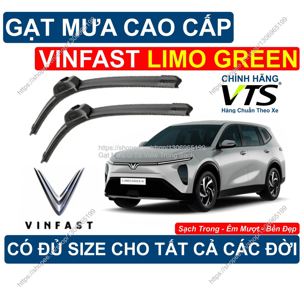 Gạt Mưa Kính Lái Vinfast Limo Green, Cặp Gạt Mưa Kính Lái Cho Các Dòng Xe Vinfast Limo Green, Đủ Siz
