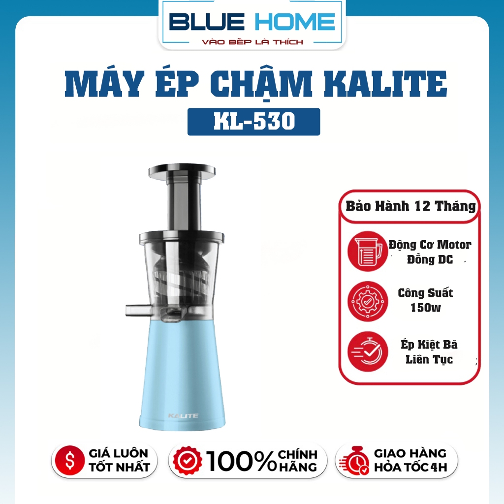 Máy Ép Chậm Kalite KL530, Công Suất 200w Thiết Kế Nhỏ Gọn, Hàng Chính Hãng