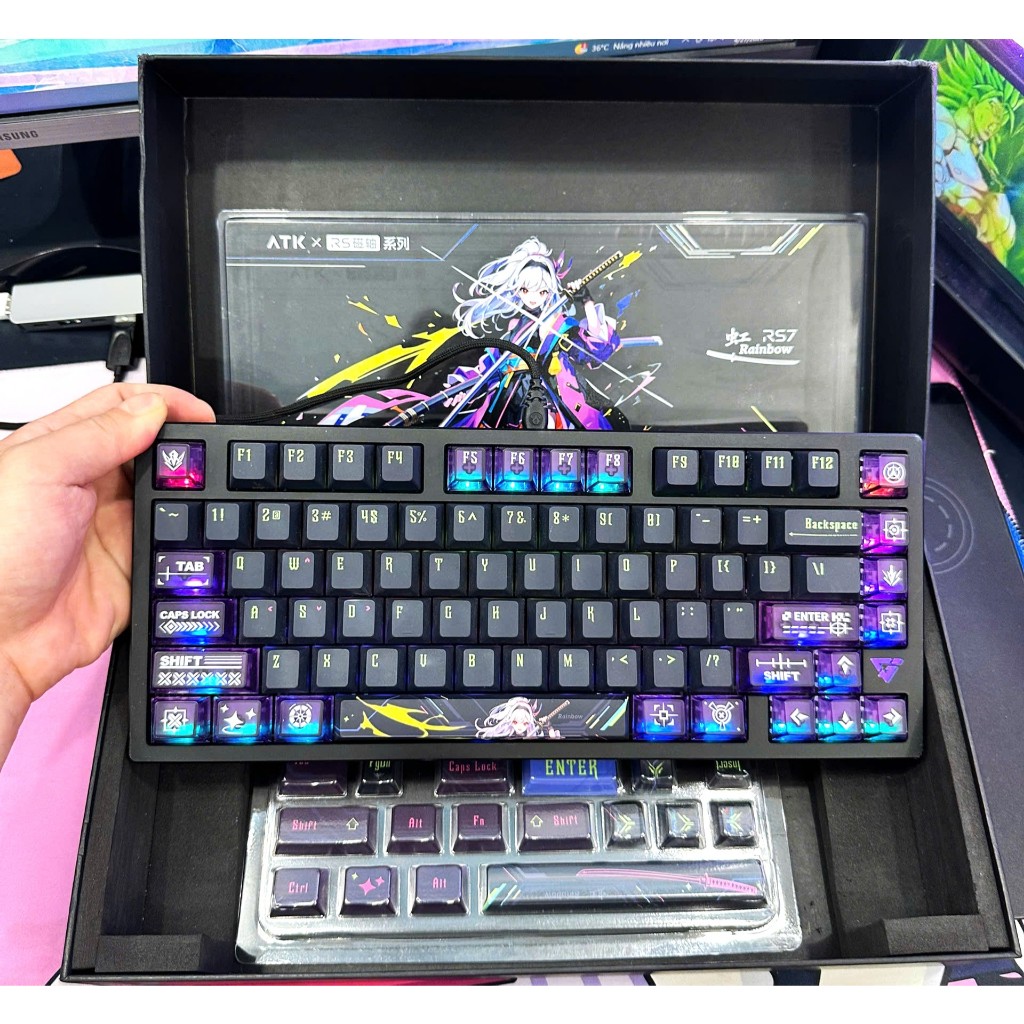 Bàn phím cơ chơi game Rappid Trigger ATK RS7 Pro 8Khz , giá rẻ nhất thị trường