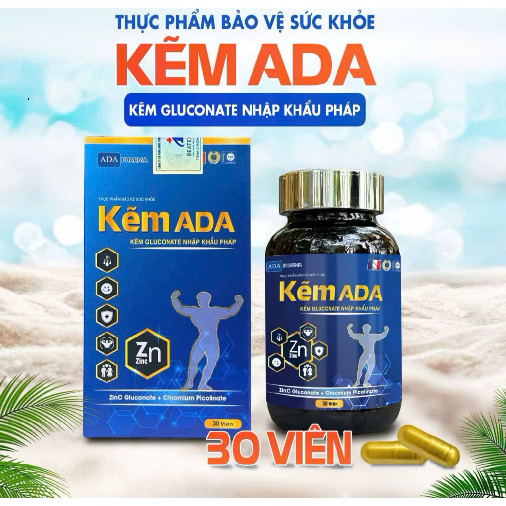 Kẽm ADA CHÍNH HÃNG HỘP 30 VIÊN