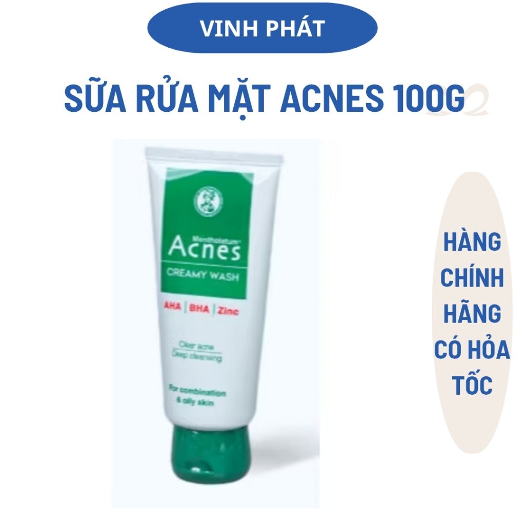 Acnes Sữa Rửa Mặt kiềm dầu giảm mụn 100gr