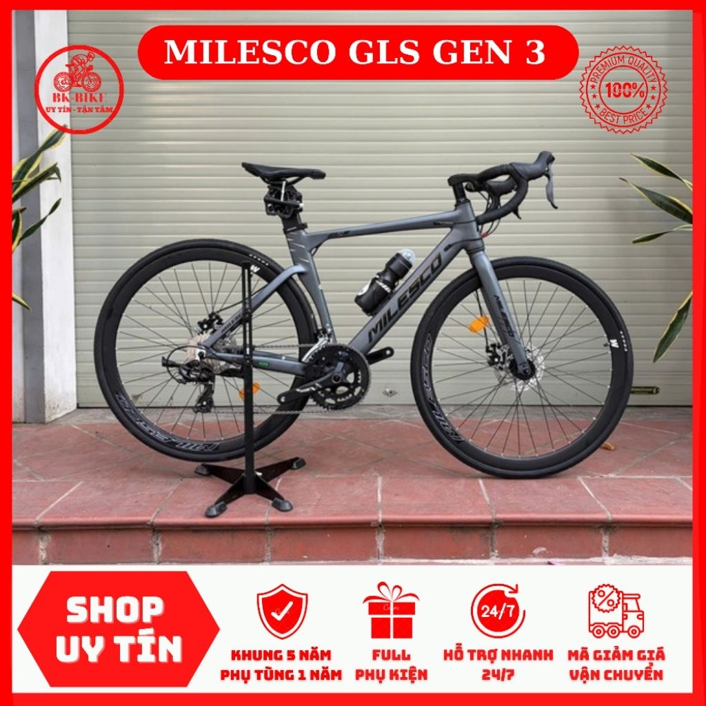 Xe Đạp MILESCO GLS Gen 3 • Nâng cấp củ đề Shimano TY300