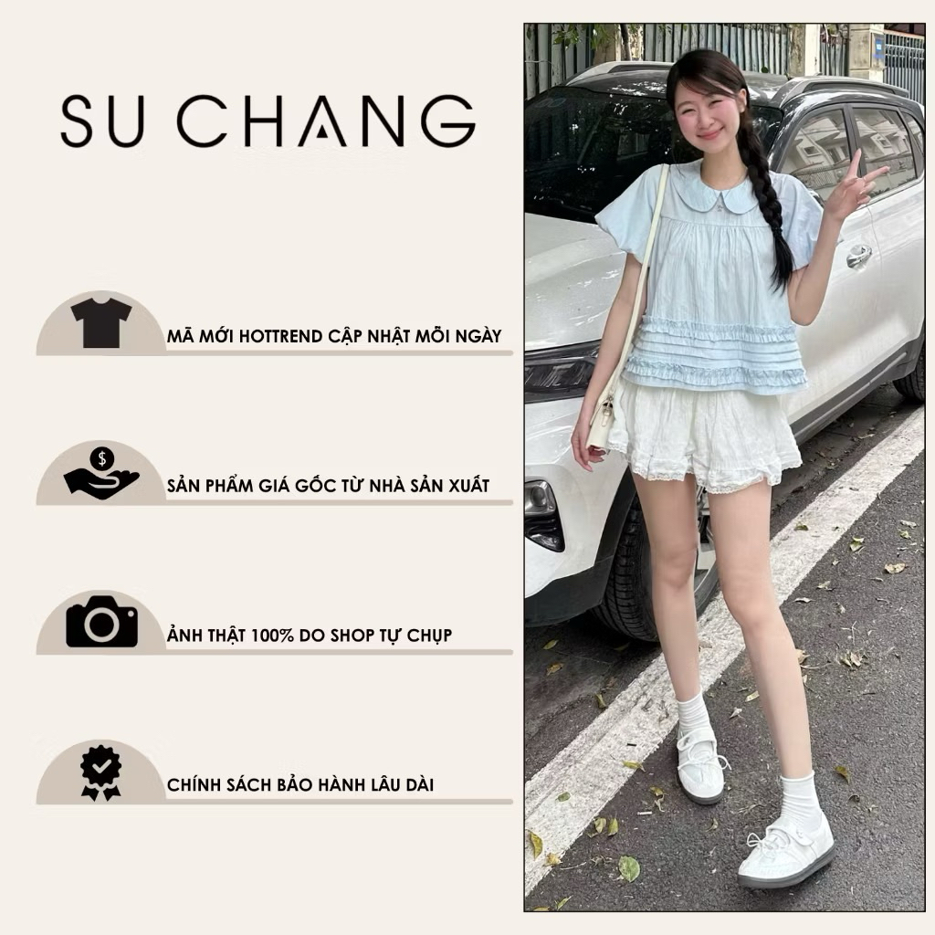Áo Cổ Sen Tay Bồng Bèo Dưới Xếp Ly A860 KENCO Thời Trang Nữ | BigBuy360 - bigbuy360.vn