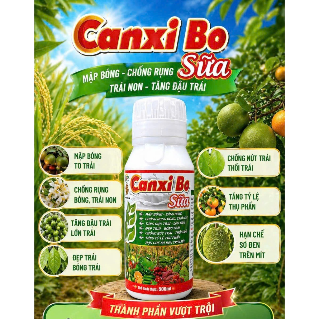 Canxi Bo Sữa - Chống rụng bông, trái non
