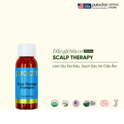 Dầu Gội Kiềm Dầu, làm phồng tóc và sạch gàu Pura D'or Scalp Therapy 30ml