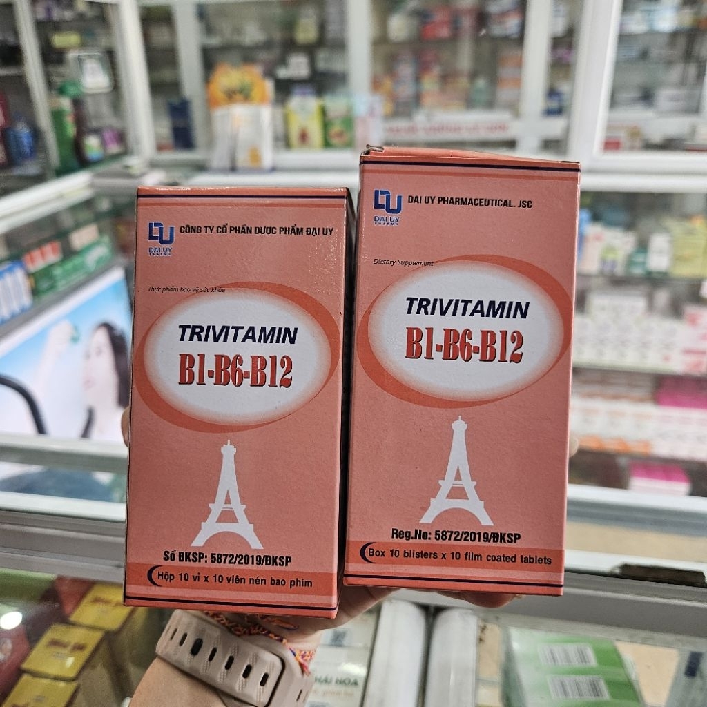 Viên uống Trivitamin 3B hộp 100 viên (B1 - B6 - B12)