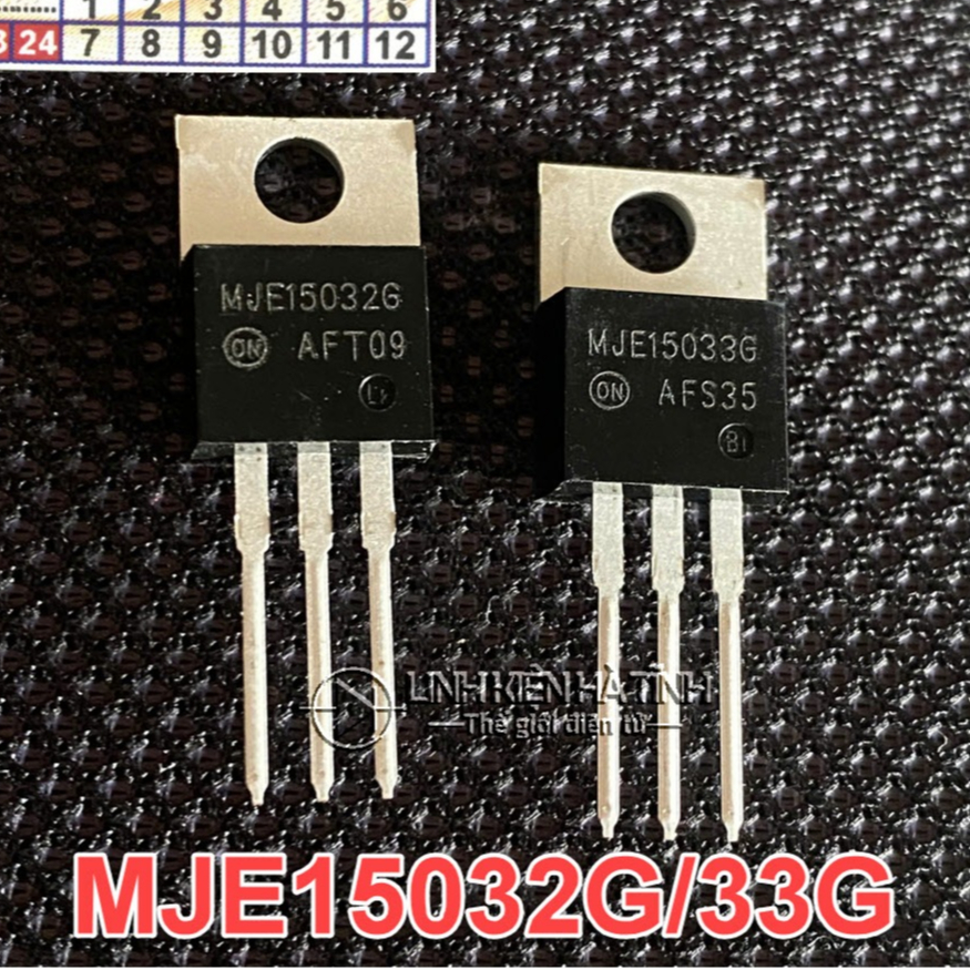 Cặp Transistor MJE15033 / MJE15032 MJE15033G / MJE15032G 8A 250V TO-220 Mới