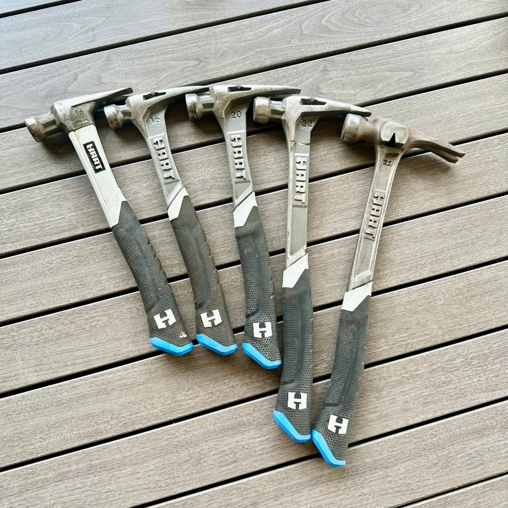 Búa đinh cán sắt chính hãng Hart hàng bãi Mỹ kích thước từ 16 oz đến 22 oz.