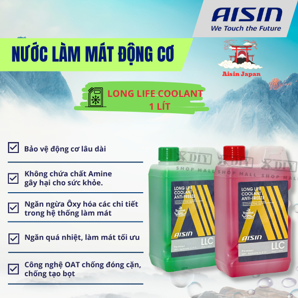 Nước làm mát động cơ Long Life Coolant Aisin 1L