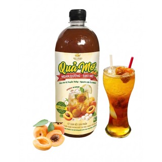[HACCP] Quả Mơ Ngâm Đường, Nước Cốt Siro Mơ Má Đào Nguyên Chất [Hũ 1kg - Chai 1L]