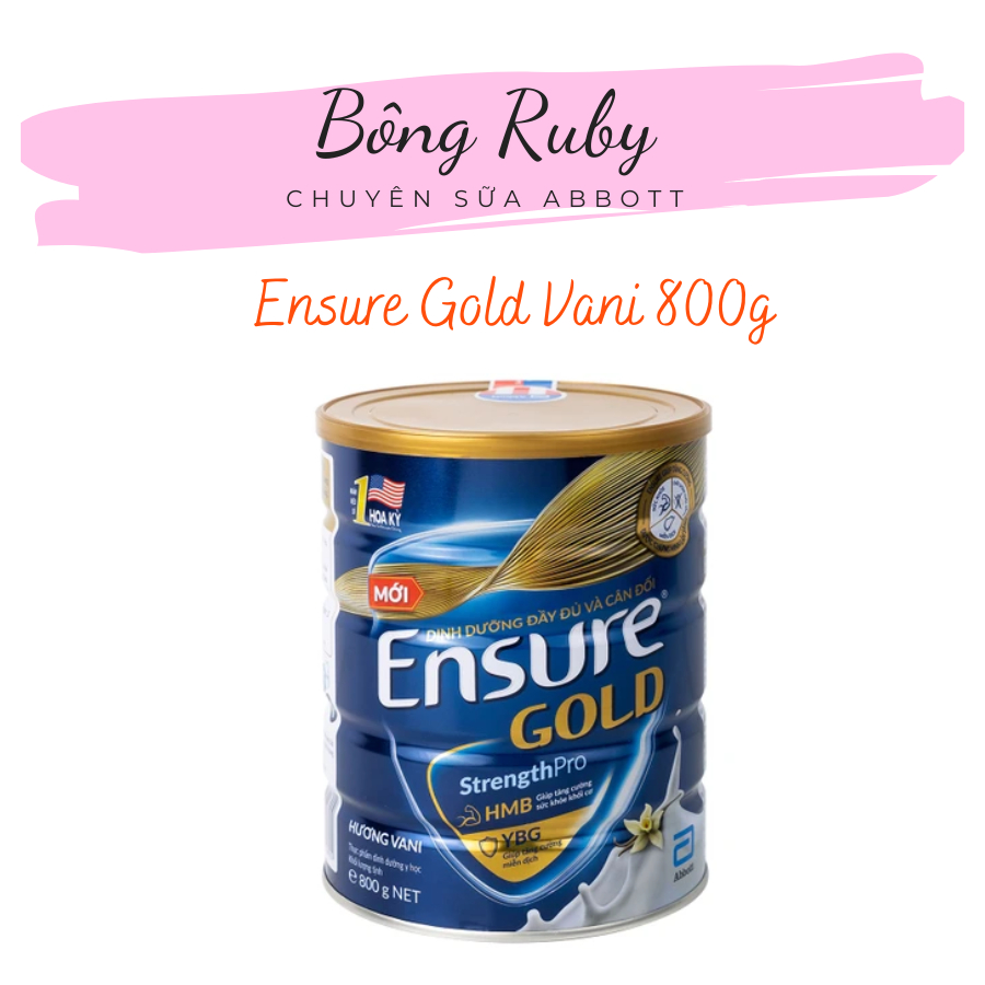 Sữa Bột Ensure Gold Hương Vani 800g