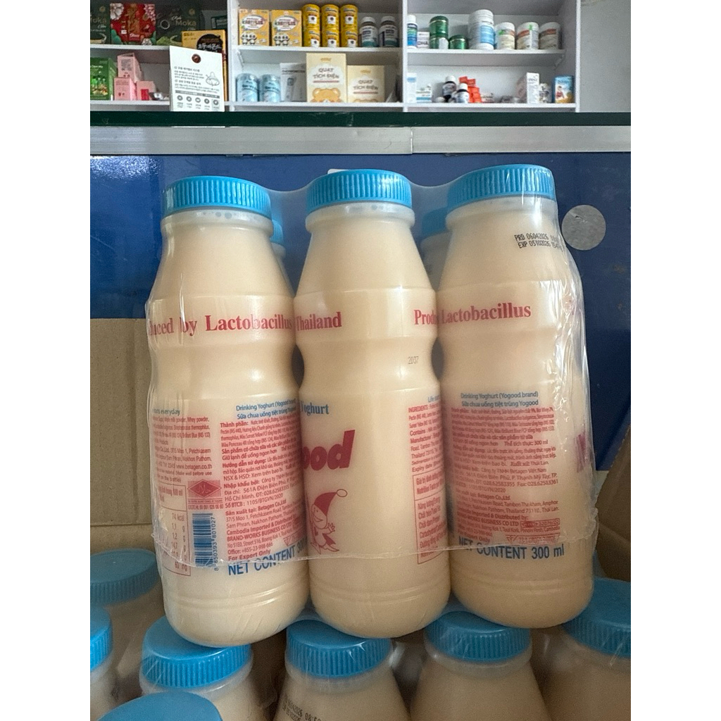 Thùng Sữa Chua Uống YoGood Thái Lan Bổ Sung Men Vi Sống Rất Tốt Cho Sức Khoẻ 1 Thùng 24h 300ml