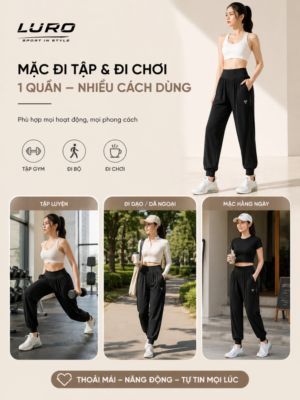 Q106 — Quần Jogger Nữ Ống Rộng 6