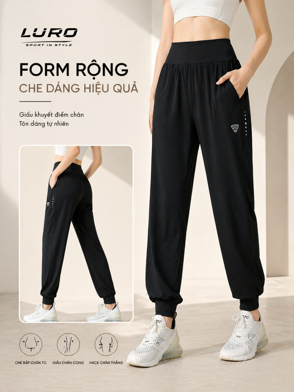 Q106 — Quần Jogger Nữ Ống Rộng