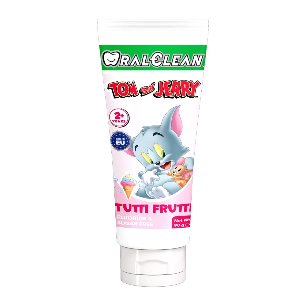 Kem đánh răng Oral Clean Tom&Jerry 90g 2Y+ (hương dâu và hương bạc hà)