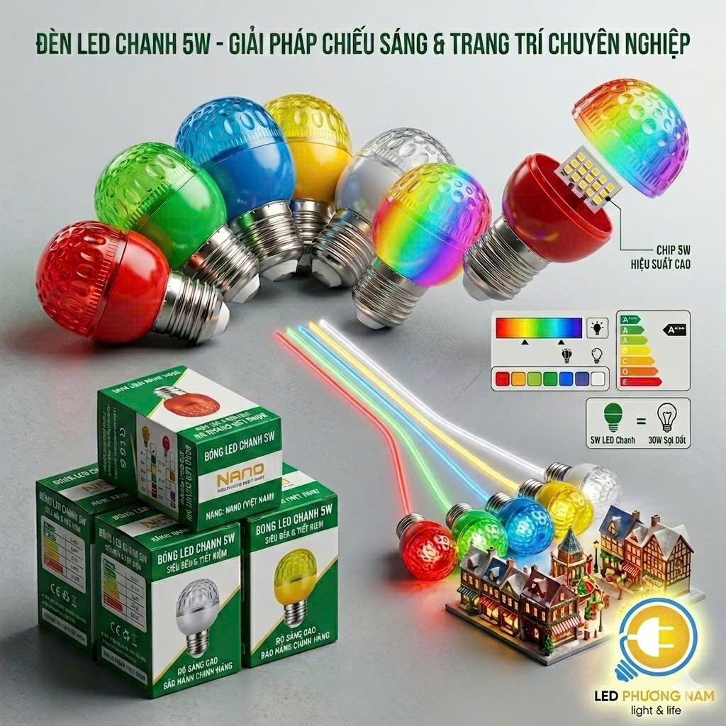 [COMBO 2 ] Chanh Led 5w [ đèn bàn thờ ] - Tiết Kiệm Điện