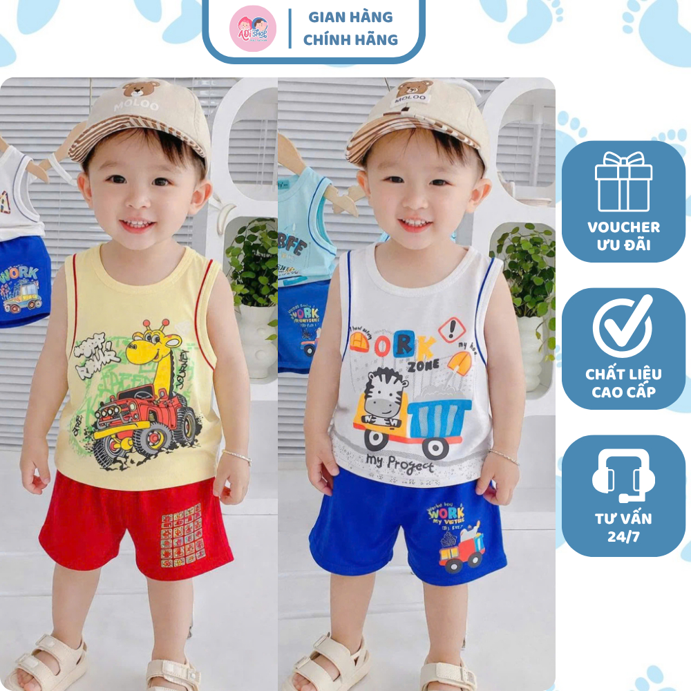 Bộ ba lỗ minkey động vật cho bé iu - [À ƠI SHOP VIETNAM] N60-