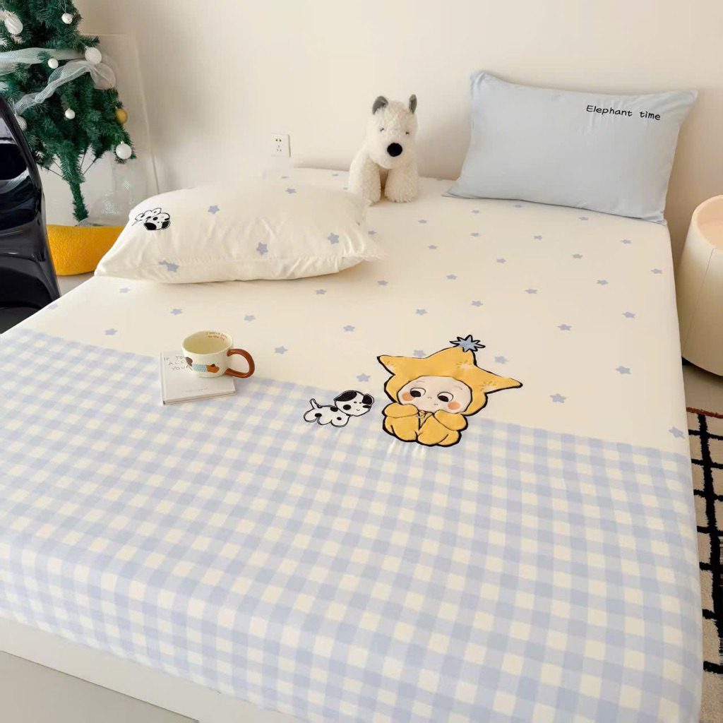 Bộ ga giường và vỏ gối: đủ các size 1m2x2m, 1m4x2m,1m6x2m,1m8x2m