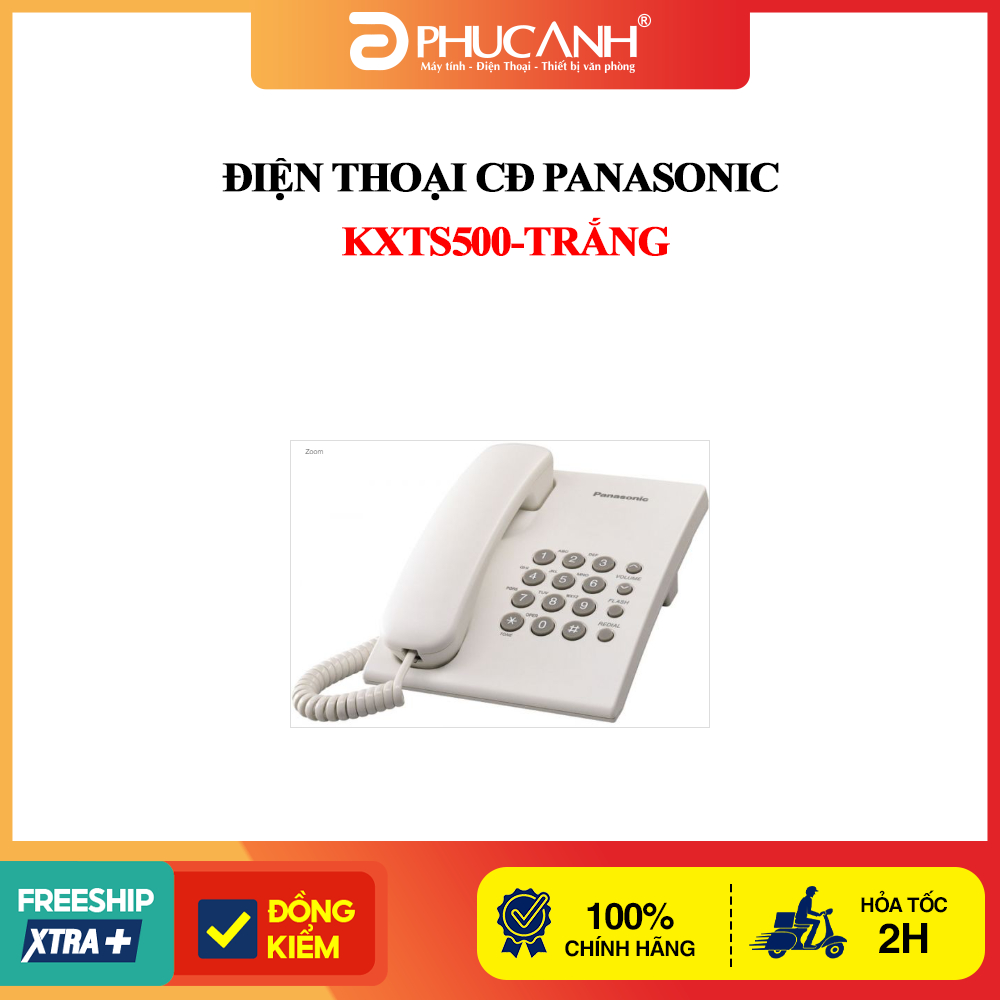 Điện thoại CĐ Panasonic KXTS500-Trắng