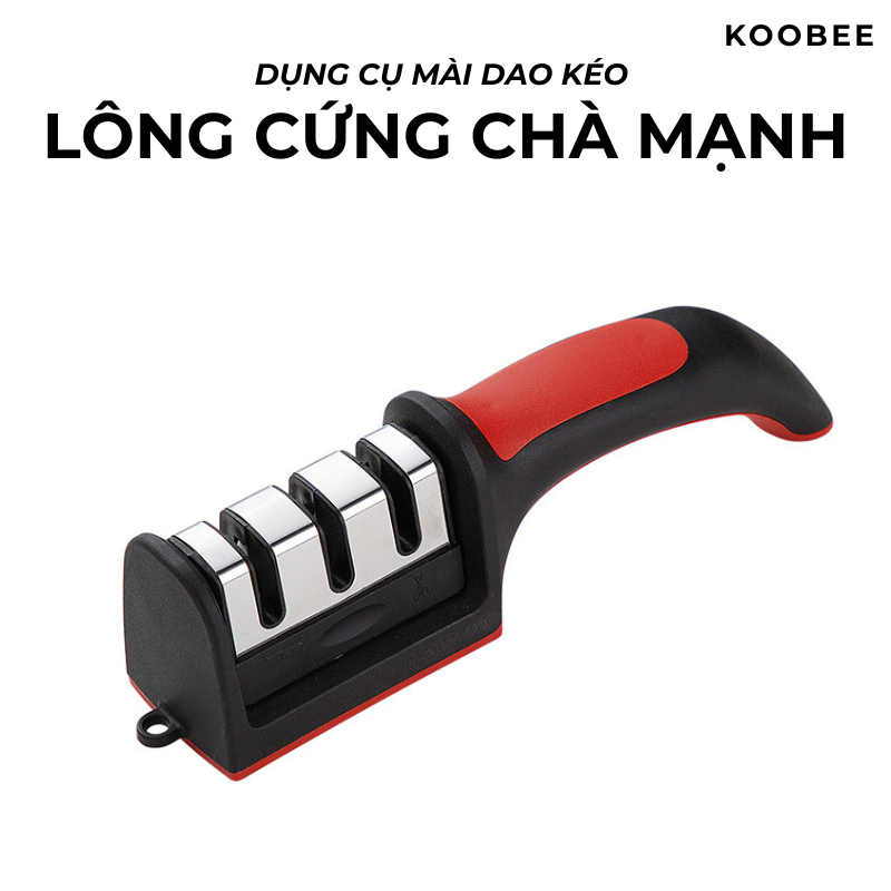 Dụng Cụ Mài Dao Kéo 3 Rãnh Tay Cầm Chống Trượt – Đồ Mài Dao Sắc Bén Nhanh Chóng & Hiệu Quả | NB53