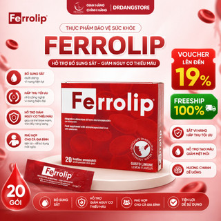 Thực phẩm bảo vệ sức khỏe Ferrolip Hộp 20 Gói