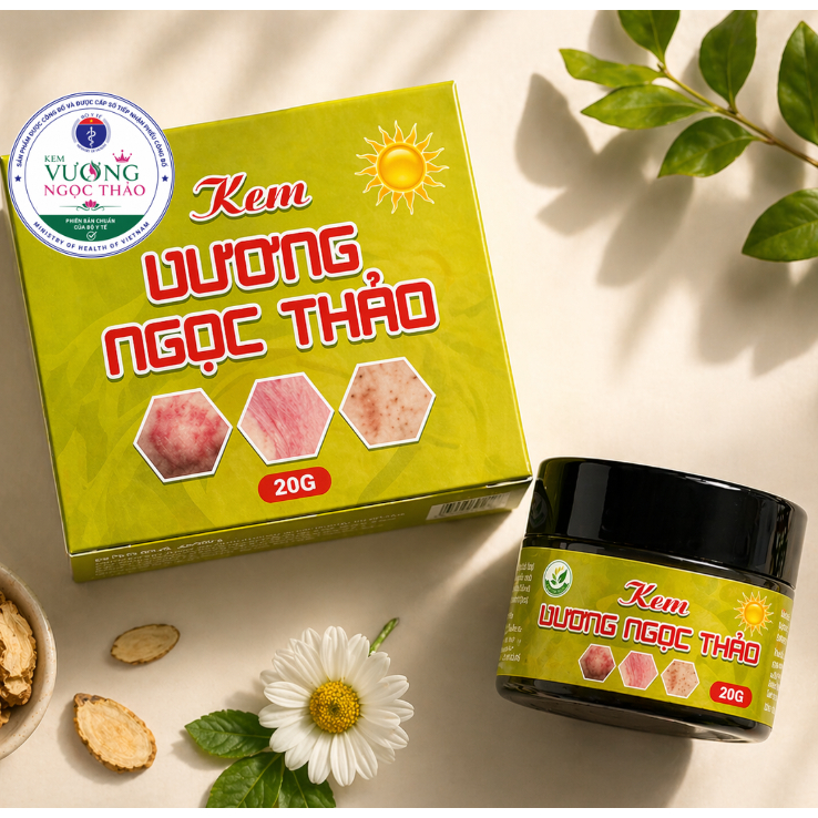 Kem Vương Ngọc Thảo  20gr ( Ban Ngày ) Chính hẵng Khắc tinh của Nấm Ngứa lâu ngày.