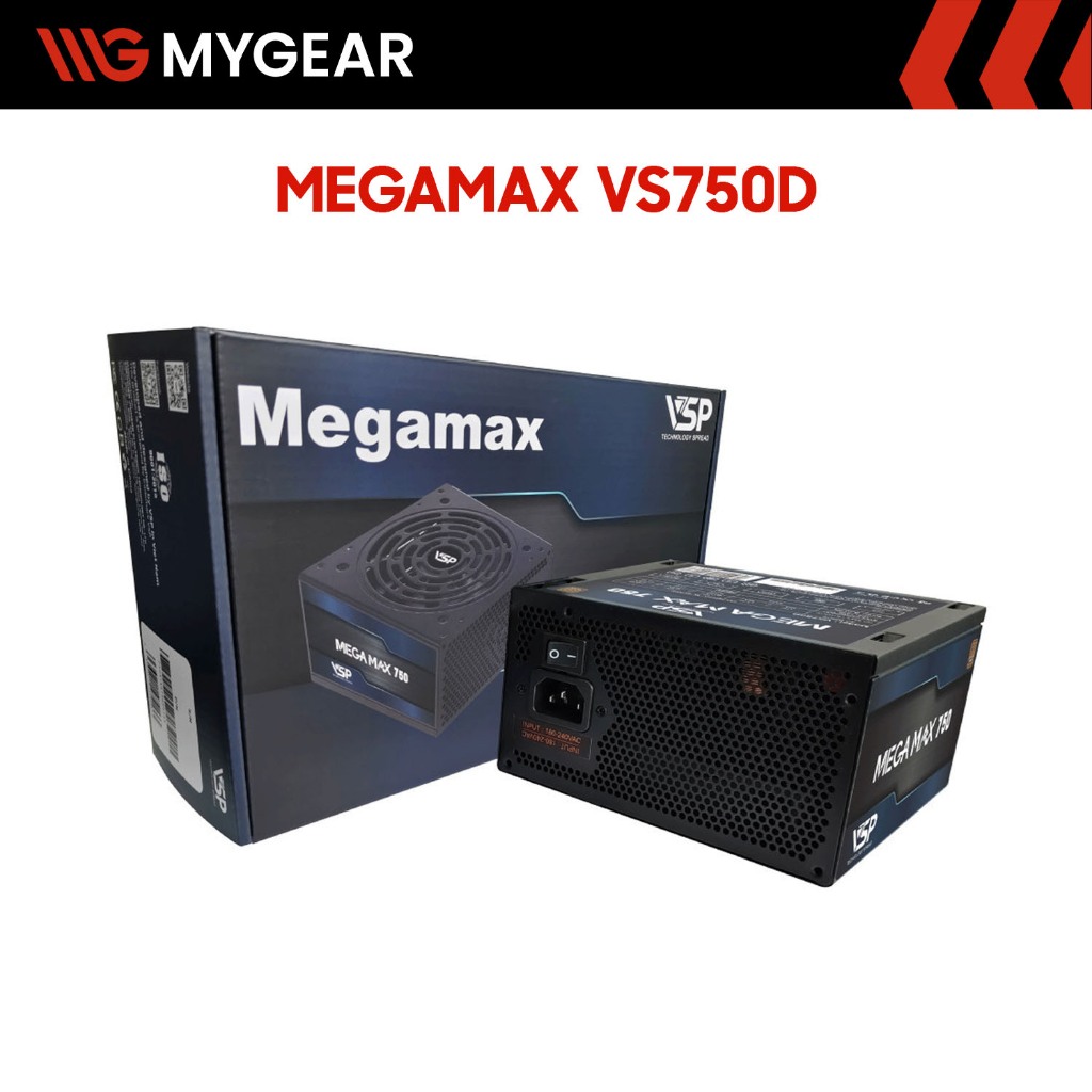 Nguồn máy tính VSP MEGAMAX VS650D 650W / VS750D 750W Cybenetics Silver - Chính hãng