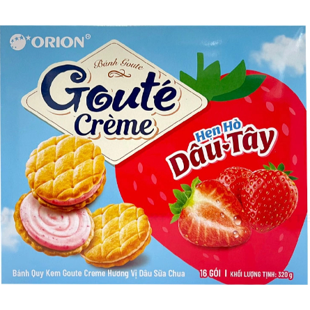 Bánh Quy Orion Gouté Creme Vị Dâu Sữa Chua 320G