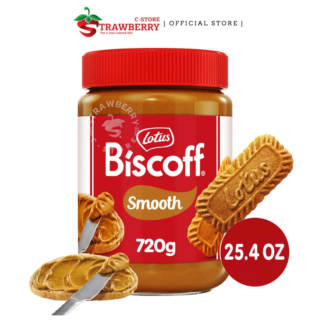 Kem Phết Bánh Quy Dạng Mịn Lotus Biscoff Original Caramelised Biscuit Spread Smooth, Cookie Butter, 