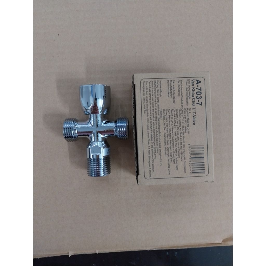 Van chữ T cao cấp INAX A703-7, van chia nước