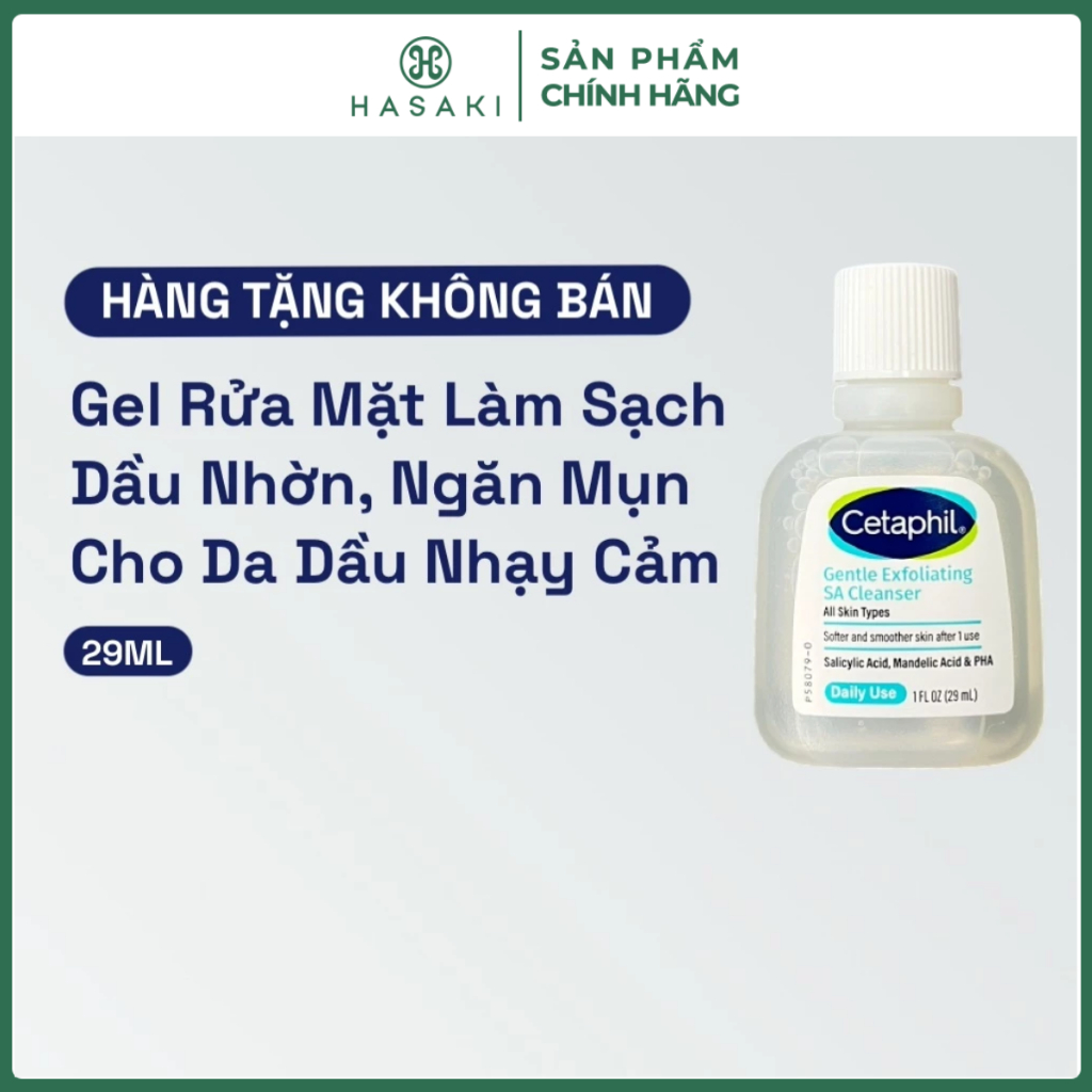 [QUÀ TẶNG KHÔNG BÁN] Cetaphil Gentle Exfoliating SA Cleanser 29ml Hasaki Sản Phẩm Chính Hãng