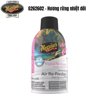 Meguiar's Khử Mùi Ô Tô - Hương Rừng Nhiệt Đới Tropical Rainforest Air-Refrshr Aerosol 2-oz -57g - G262602