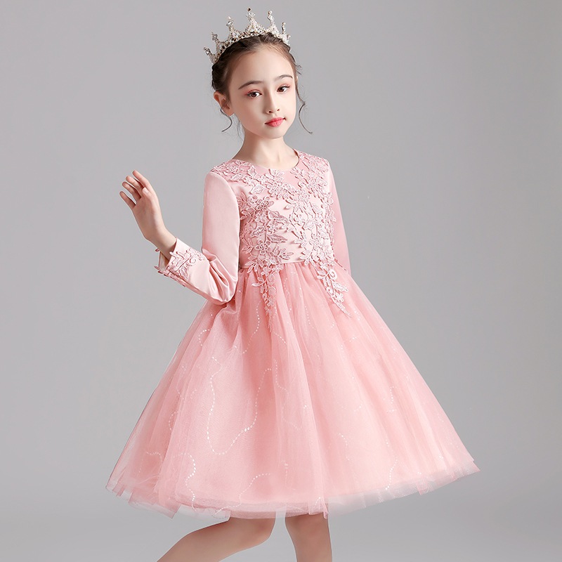 Váy cc dài tay dáng lửng thời trang trẻ em BEESHOP VCC013