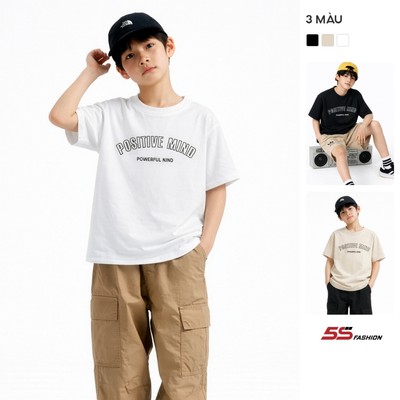 Áo Thun Bé Trai 5S FASHION Chất Cotton Thân Thiện, Mát, In Cá Tính, Phom Regular Thoải Mái  B0ATS26031