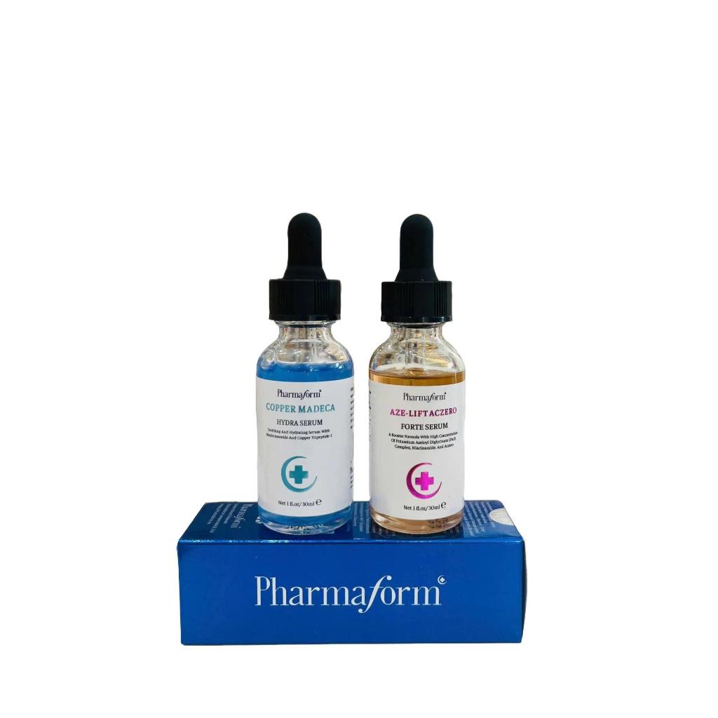 Combo Serum Pharmaform Copper Madeca Hydra và Serum Pharmaform Aze-Lift Aczero Forte dưỡng ẩm phục h