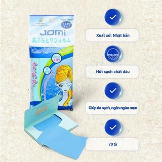 Giấy thấm dầu dạng film Jomi Oil Clear Film 70 tờ phù hợp với mọi loại da