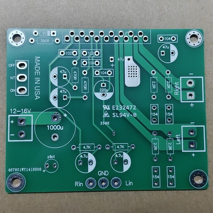 B15 Mạch in DAlabs khuếch đại công suất KIA6210 TA8210 (không linh kiện)