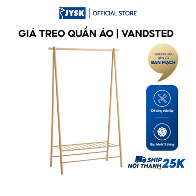 Giá treo quần áo | JYSK VANDSTED | tre ép | màu sồi | R103xS46xC164cm
