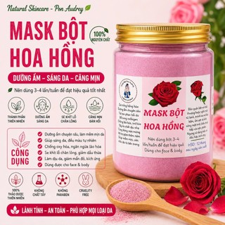 Bột hoa hồng, bột hoa đậu biếc nguyên chất - hỗ trợ dưỡng ẩm trắng da, chống lão hóa