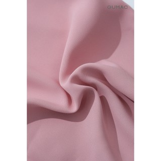 Áo Sơ Mi Nữ GUMAC Áo Kiểu Công Sở Tay Ngắn Trơn Basic Chất Lụa Mango Mềm Mịn Cao Cấp BAE00002
